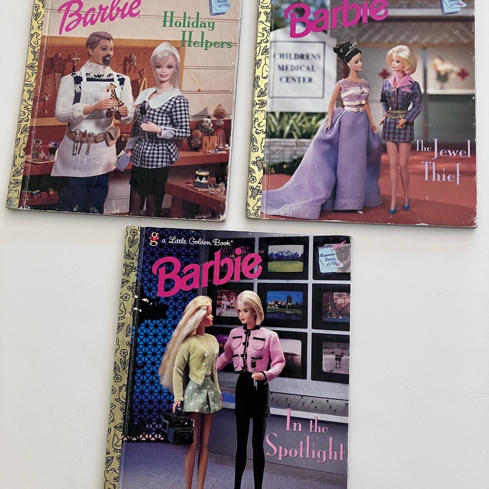 Barbie Doll Storybook Set - Holiday Helpers, The Jewel Thief, In the Spotlight